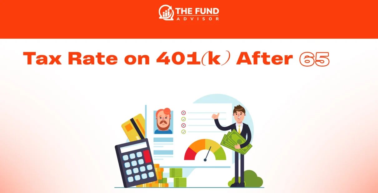 What is the tax rate on 401(k) after 65